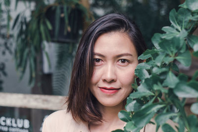 Portrait of woman smiling