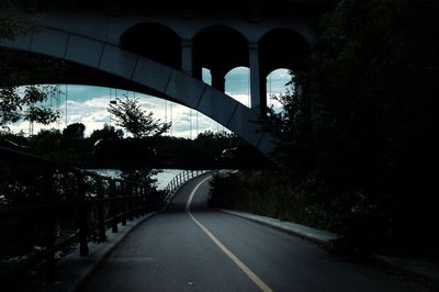 Bridge over river in city