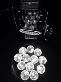 Close up of illuminated lamp