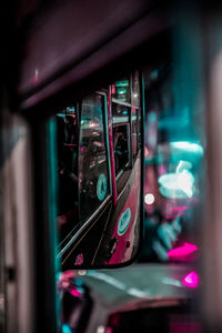 Close-up of car window