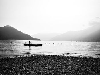 Boats in sea