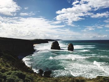 Scenic view of sea against sky