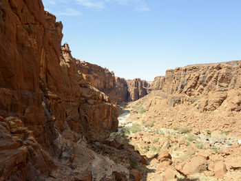 View of rock formations