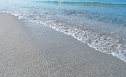 High angle view of beach