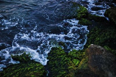 River flowing through rocks