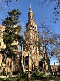 Low angle view of historical building against sky