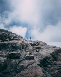 Rock formations against sky