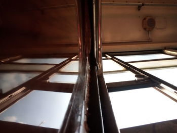 Low angle view of window in building