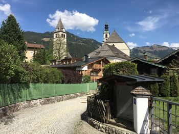 Exterior of old building against sky