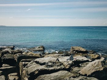 Scenic view of sea against sky