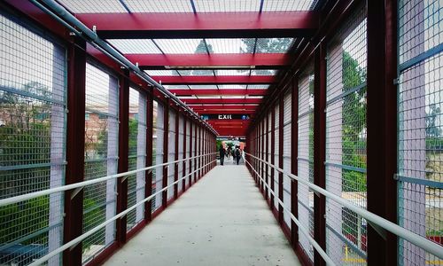 Walkway along walls