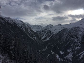 View of mountain range