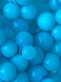 Full frame shot of blue eggs