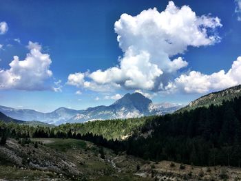 Scenic view of landscape against sky