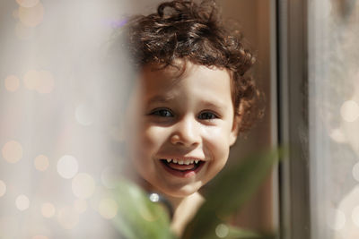 Portrait of smiling boy