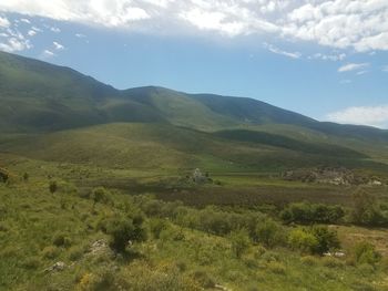 Scenic view of landscape against sky