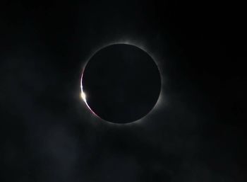 Close-up of moon against sky at night