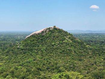 Scenic view of land against sky