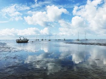 Scenic view of sea against sky