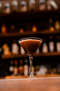 Close-up of coffee on table