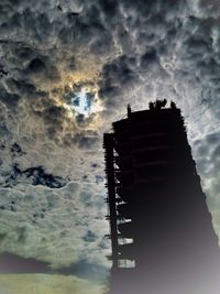 Low angle view of cloudy sky