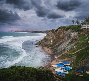 Scenic view of sea against sky