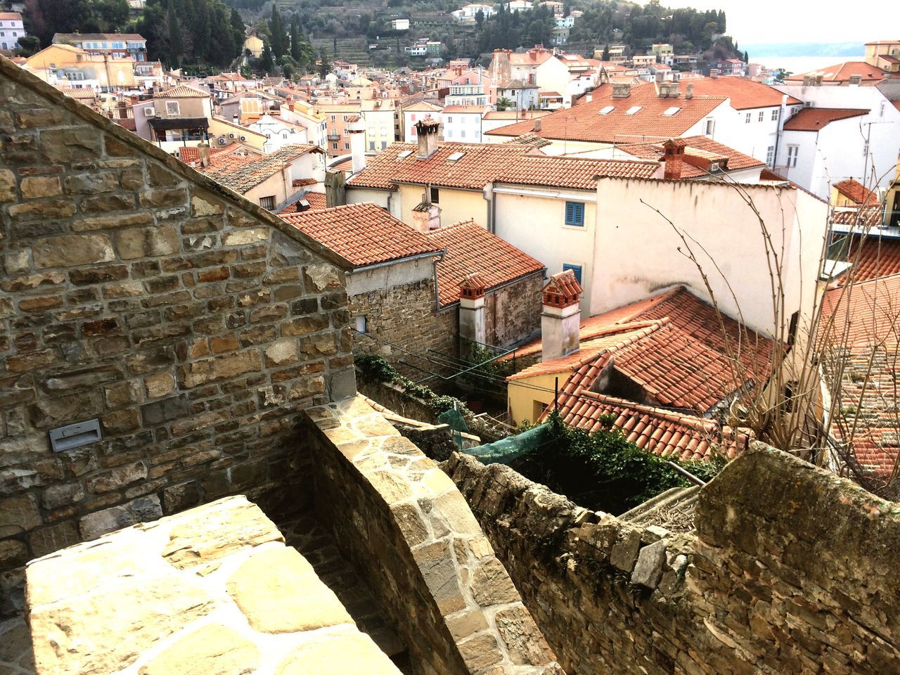 HIGH ANGLE VIEW OF RESIDENTIAL DISTRICT