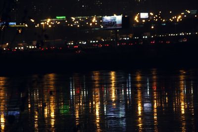 Reflection of illuminated water