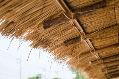 Low angle view of roof