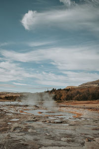 Scenic view of landscape against sky