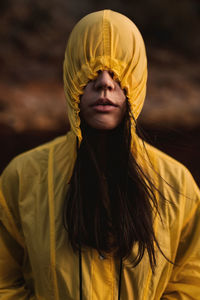 Portrait of a beautiful young woman