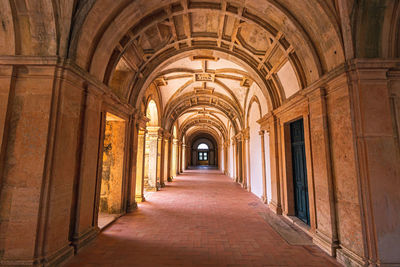 Empty corridor of building