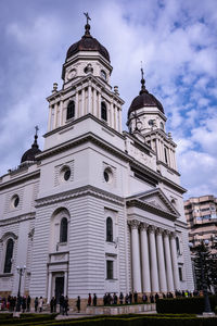 Metropolitan cathedral iasi romania - catedrala mitropolitana din iasi romania - during a cloudy day