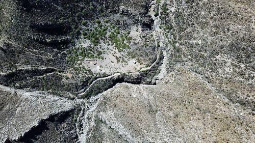 Aerial view of desert