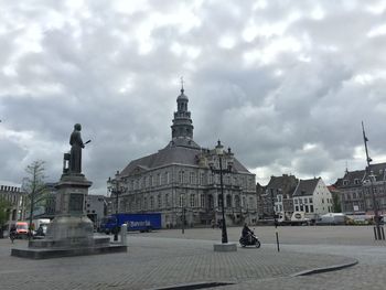 Church against cloudy sky