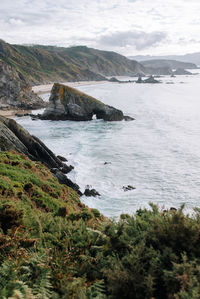 Scenic view of sea against sky