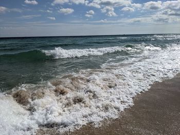 Scenic view of sea against sky