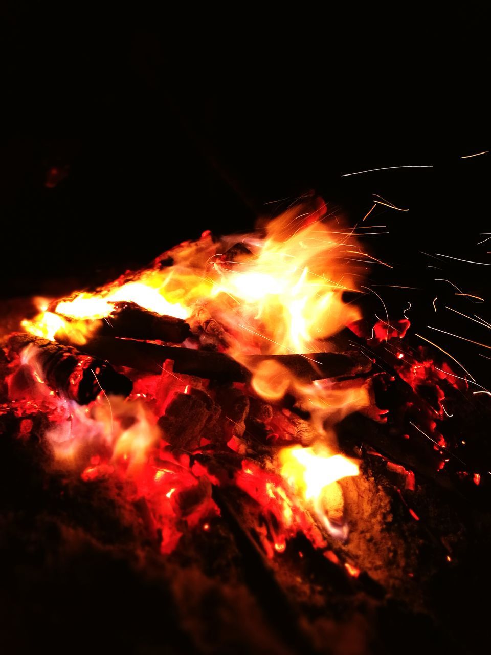 CLOSE-UP OF FIRE