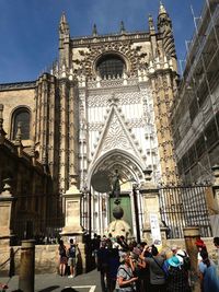 Low angle view of cathedral against sky