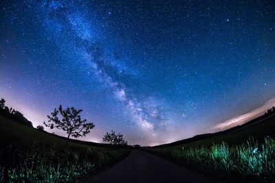 Scenic view of sky at night