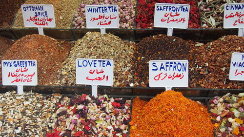 Full frame shot of market stall for sale