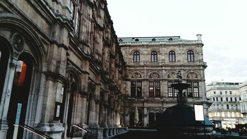 Low angle view of historical building