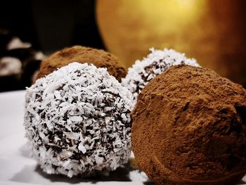 Close-up of chocolate cake