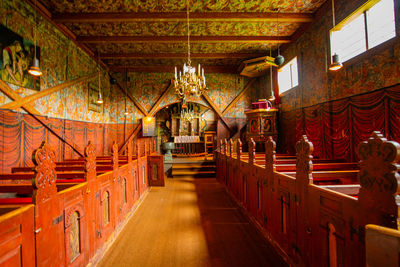 Interior of temple