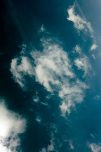 Low angle view of clouds in sky