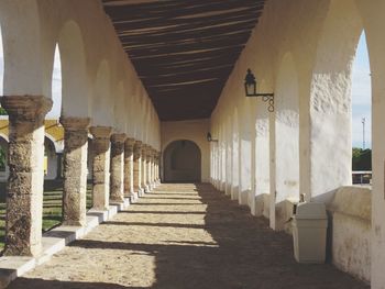 Corridor of historic building