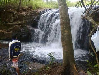 Waterfall in forest