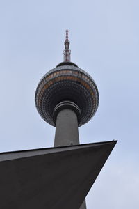 Low angle view of tower of building against sky