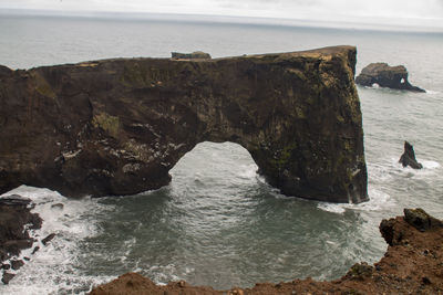 Rock formations on sea shore