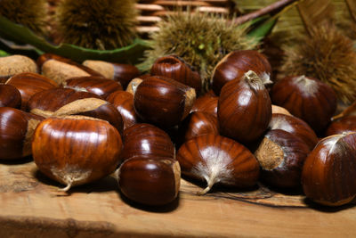 Close-up of fruits on table